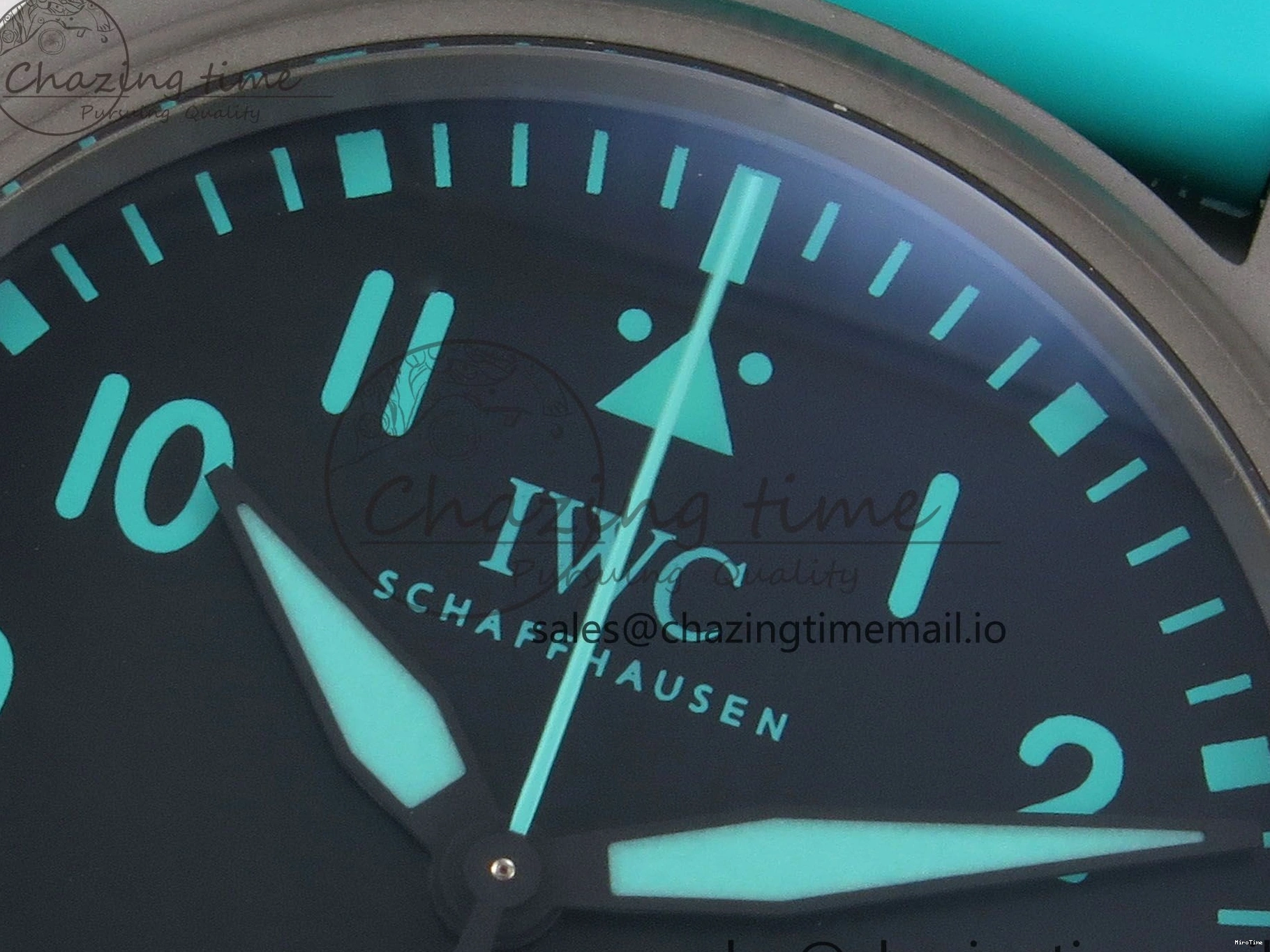 MIROTIME 0109 Pilot Mark XX BLSF 1:1 Best Edition Black Blue Dial on Blue Rubber Strap MIYOTA Sleek 6989